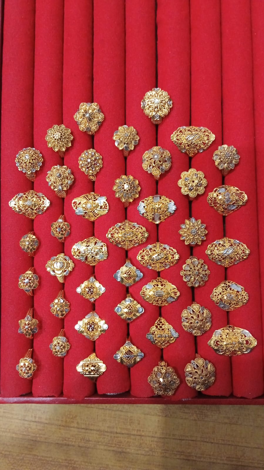 Sona Polish Gold-Plated RP Ring – Size 14 from Beejays Jewellery