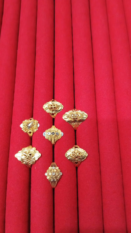 Sona Polish Gold-Plated RP Ring – Size 20 from Beejays Jewellery