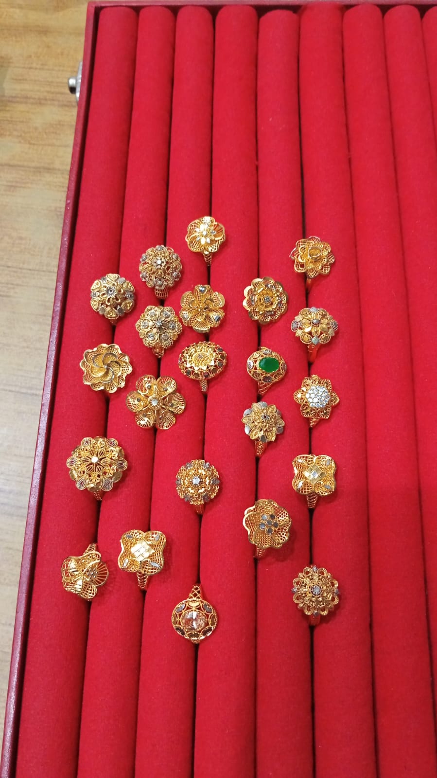 Sona Polish Gold-Plated RP Ring – Size 21 from Beejays Jewellery