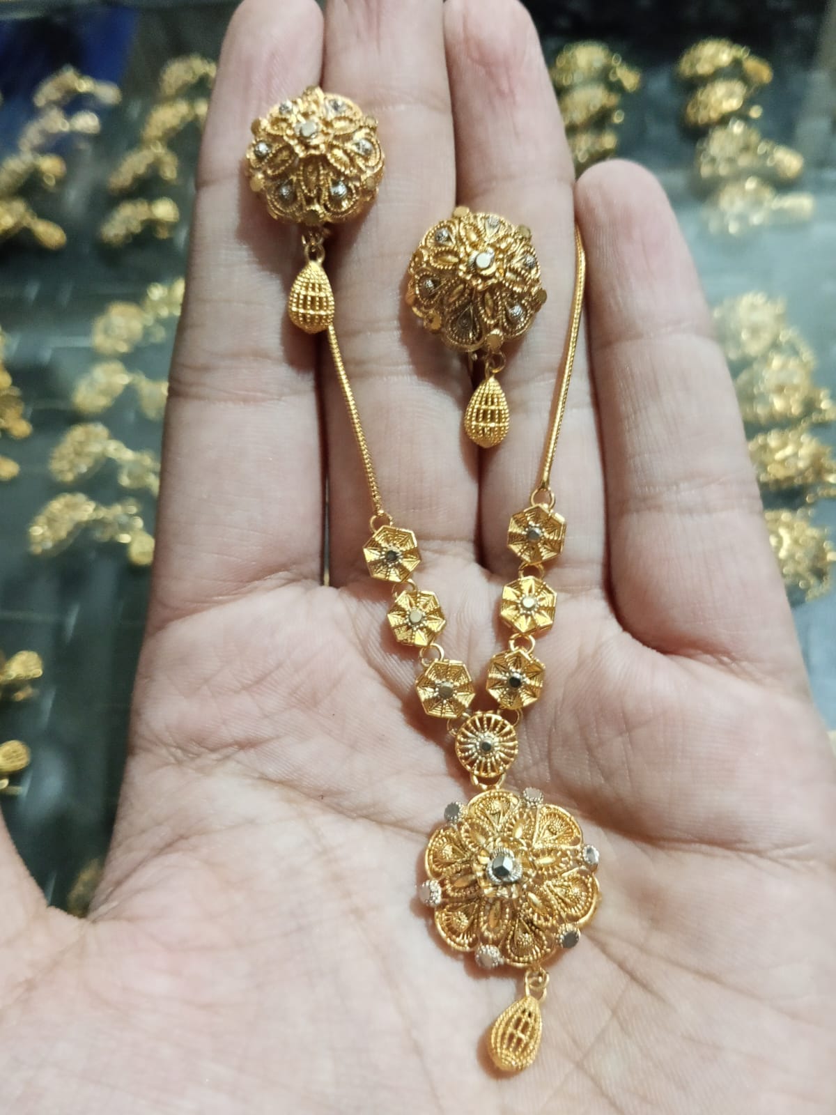 Gold plated mala set