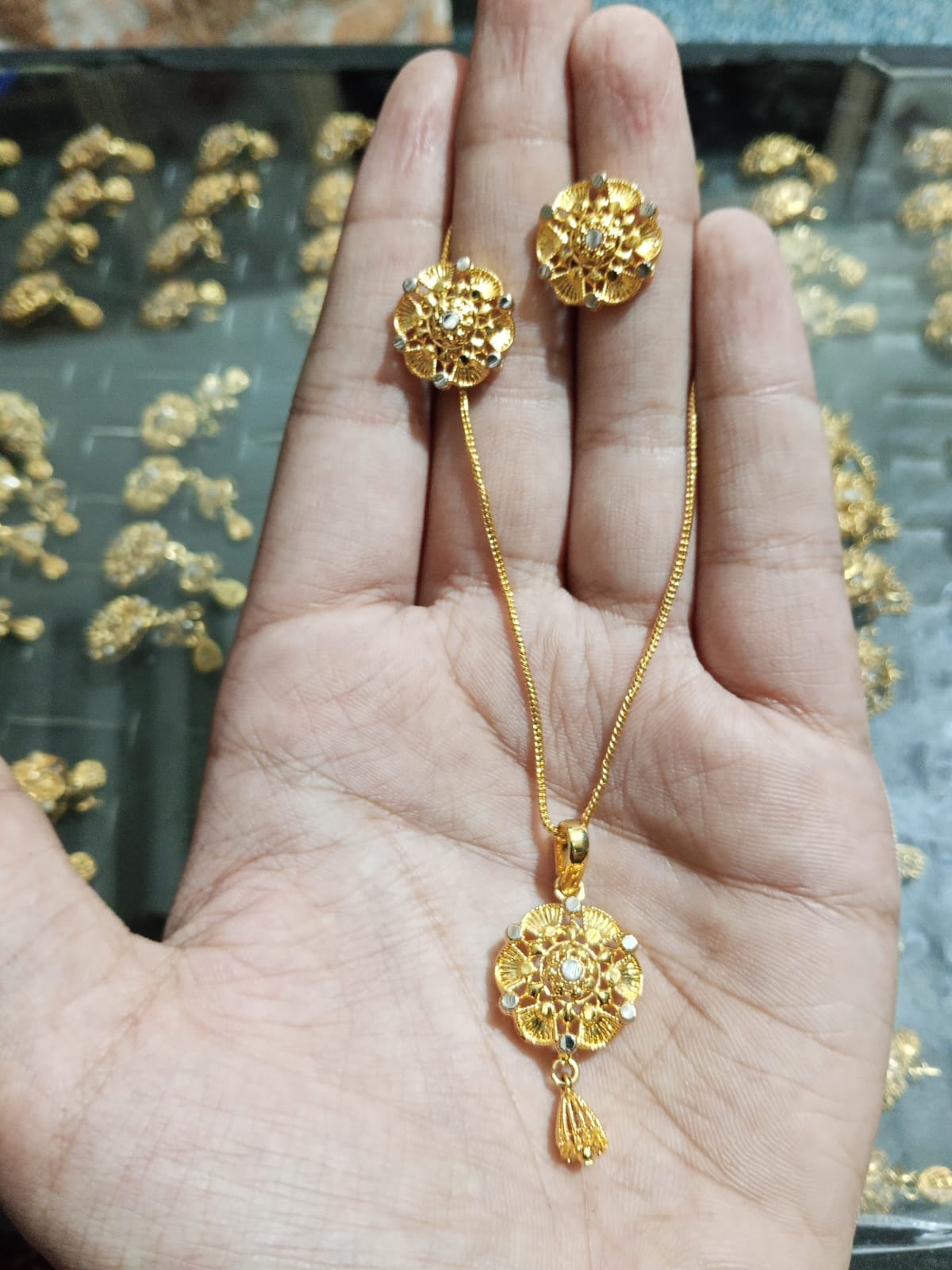 Gold plated mala set