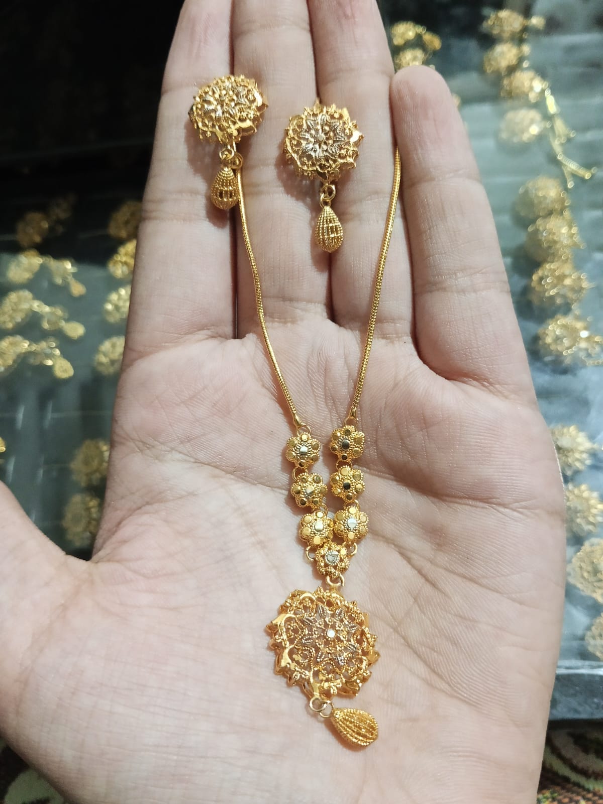 Gold plated mala set
