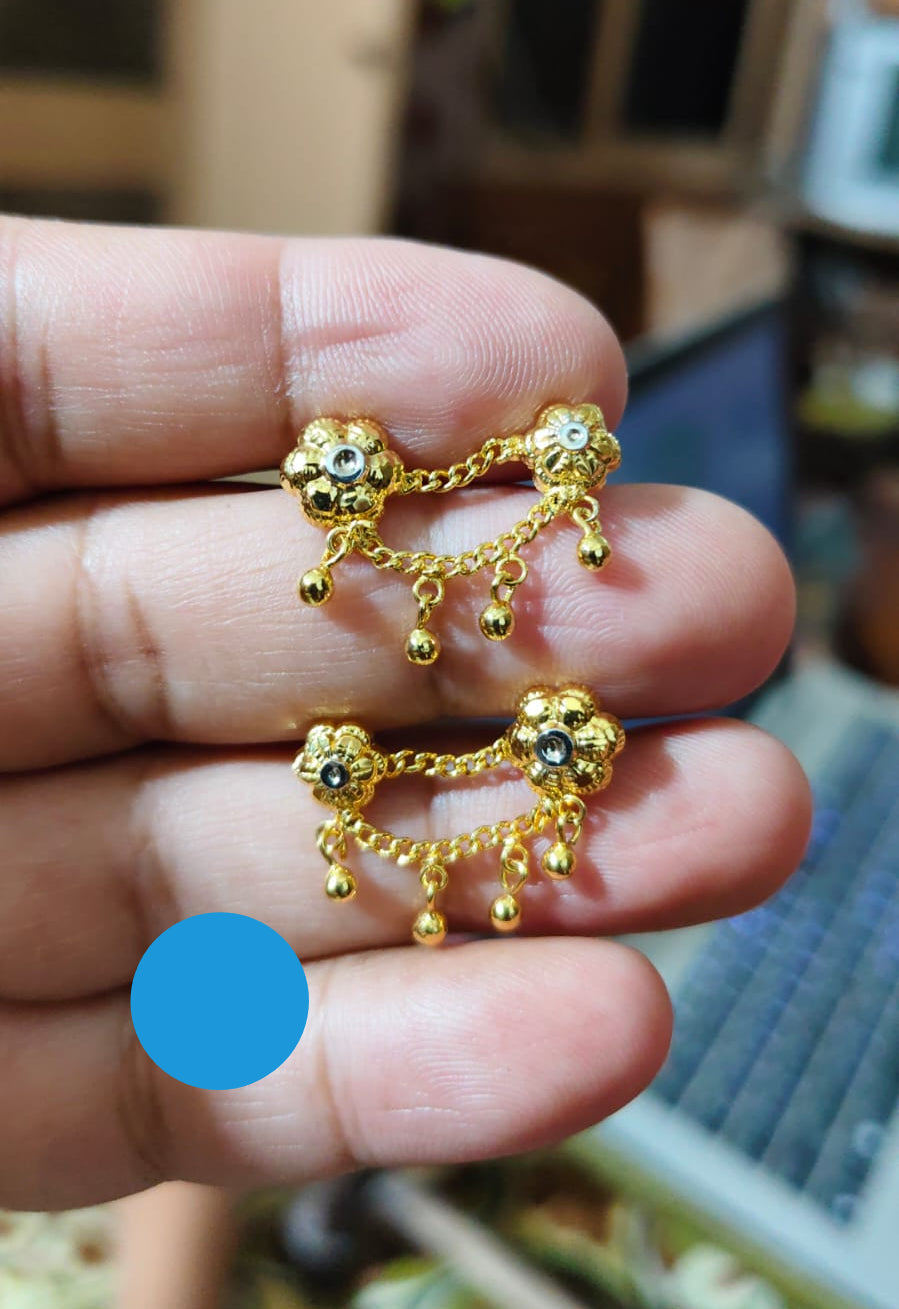 Gold-Plated 2-Step Tops from Beejays Jewellery