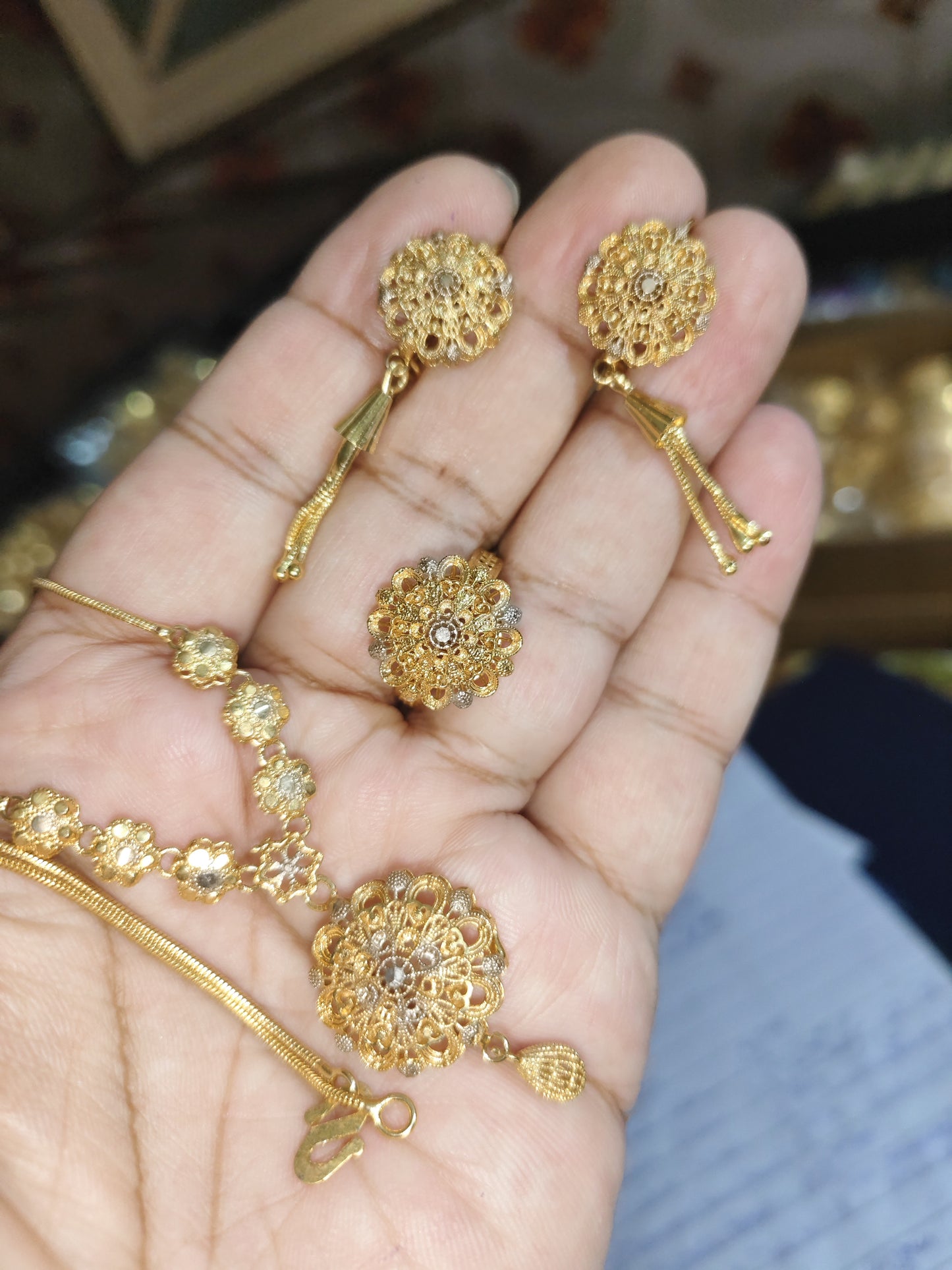 Mala set with ring