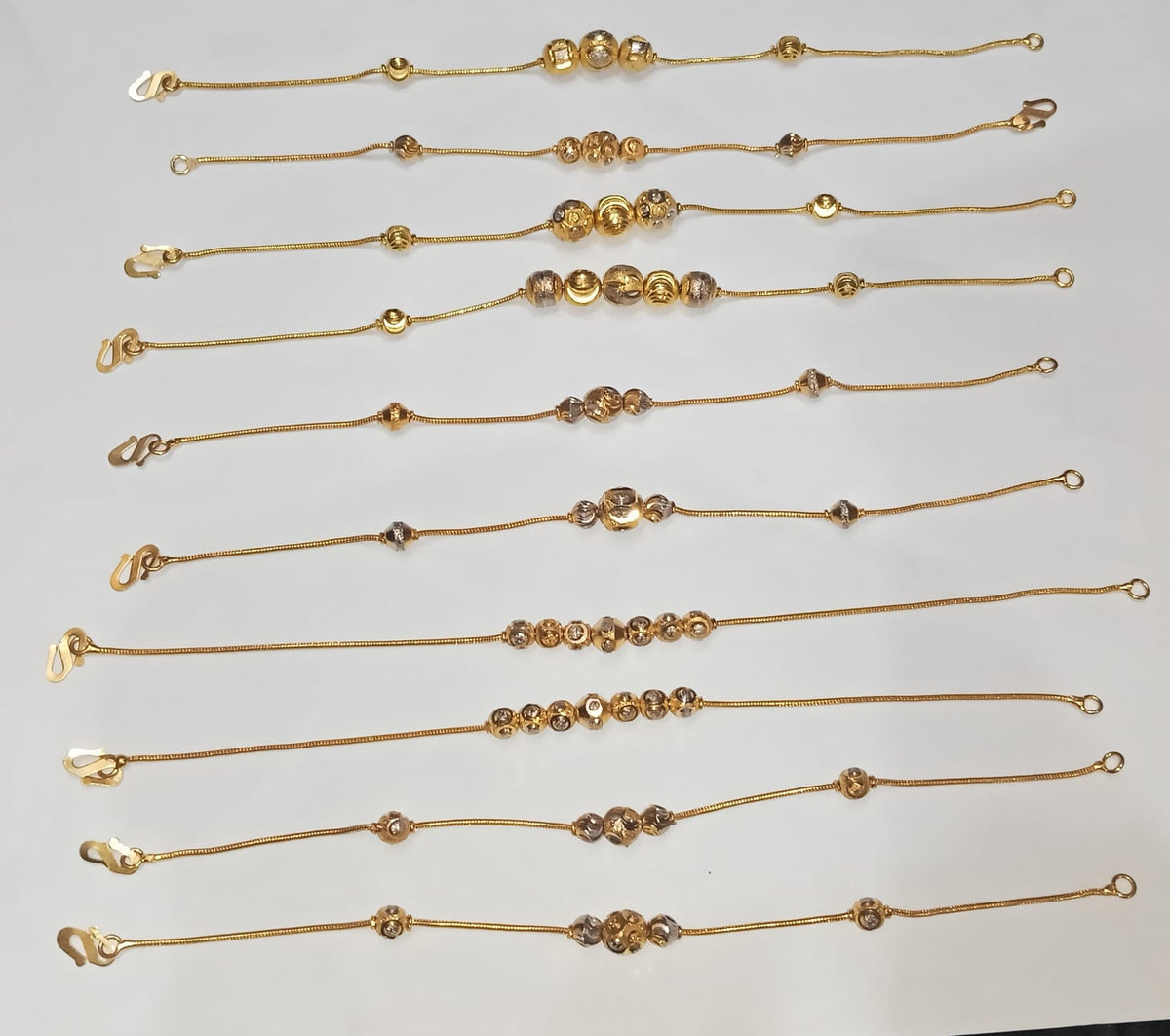 RP gold plated ball bracelet