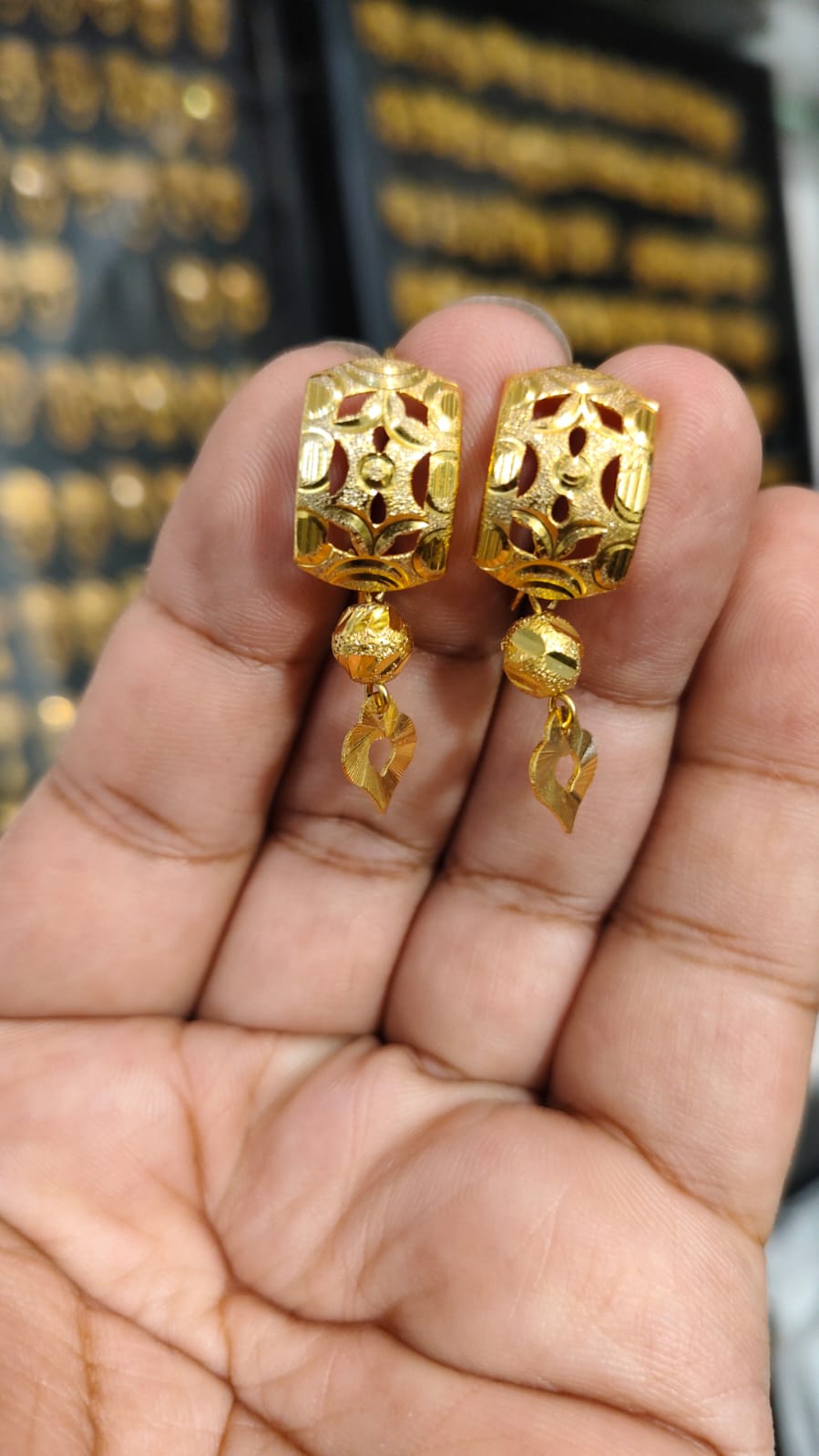 Gold plated earrings