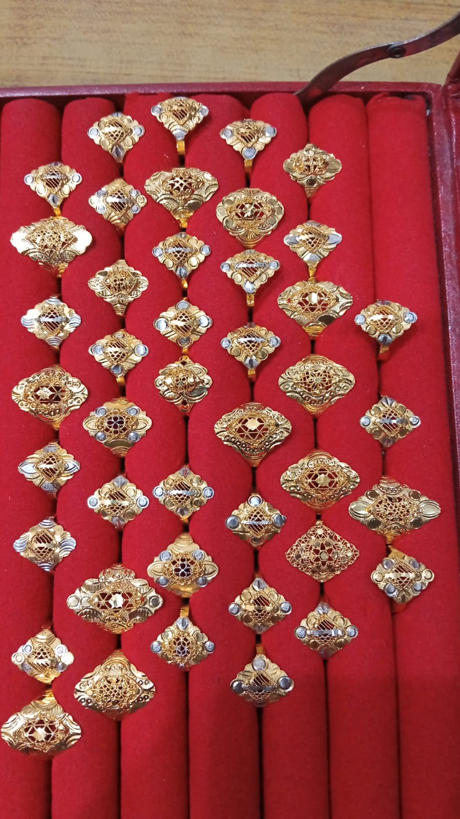 Sona Polish Gold-Plated RP Ring – Size 16 from Beejays Jewellery
