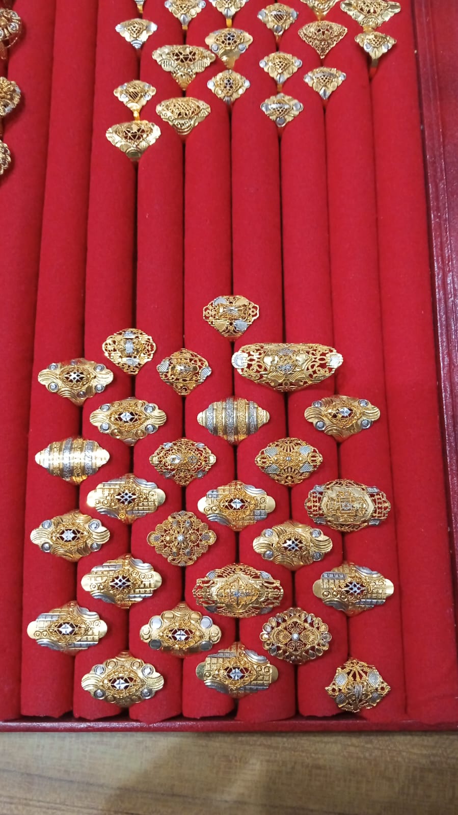 Sona Polish Gold-Plated RP Ring – Size 16 from Beejays Jewellery