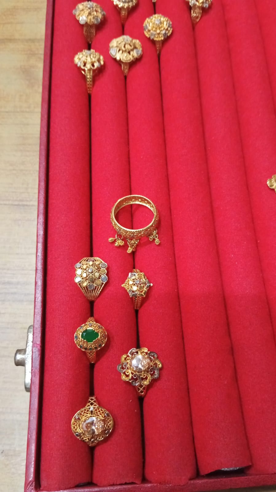 Sona Polish Gold-Plated RP Ring – Size 17 from Beejays Jewellery