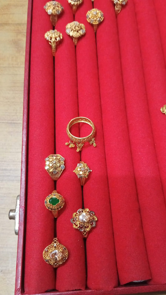 Sona Polish Gold-Plated RP Ring – Size 17 from Beejays Jewellery