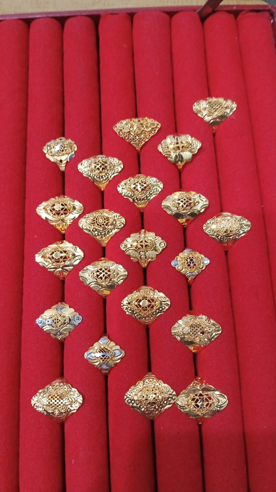 Sona Polish Gold-Plated RP Ring – Size 17 from Beejays Jewellery