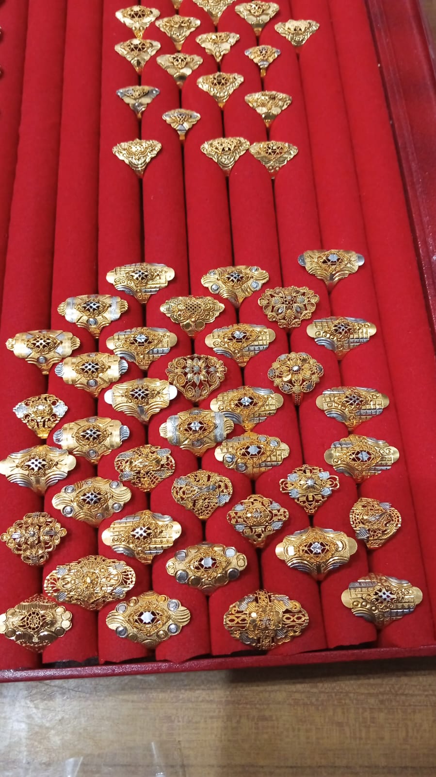 Sona Polish Gold-Plated RP Ring – Size 17 from Beejays Jewellery