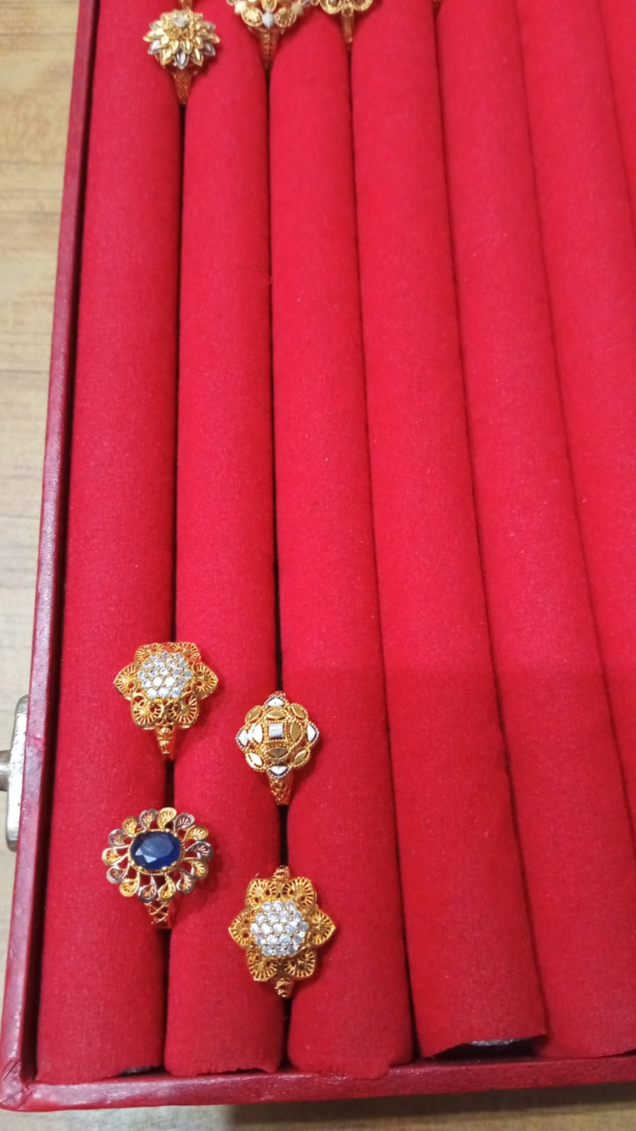 Sona Polish Gold-Plated RP Ring – Size 18 from Beejays Jewellery