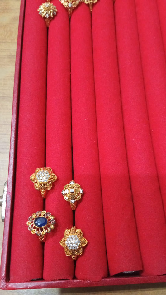 Sona Polish Gold-Plated RP Ring – Size 18 from Beejays Jewellery