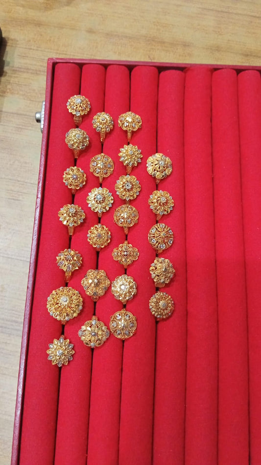 Sona Polish Gold-Plated RP Ring – Size 18 from Beejays Jewellery