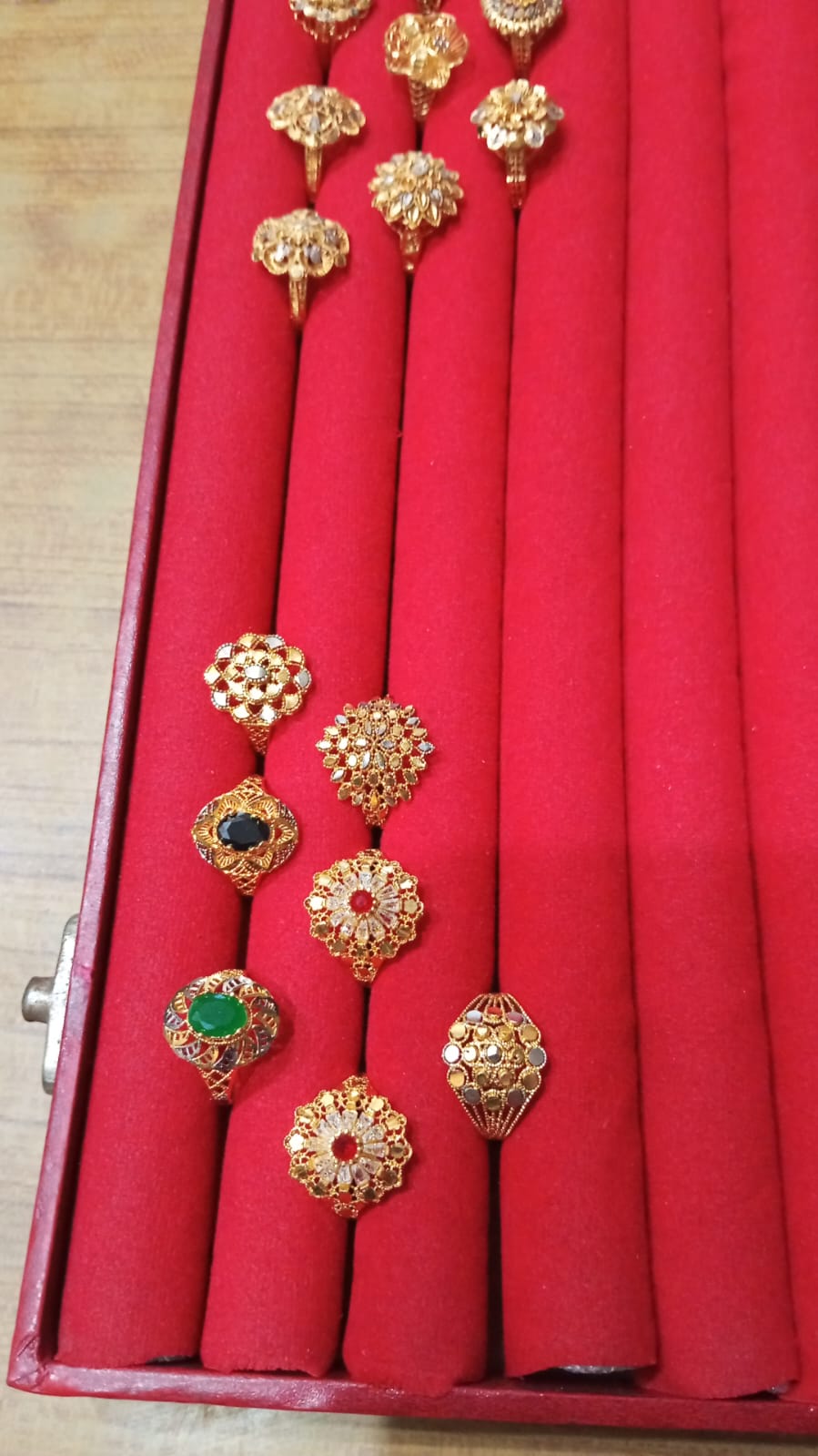 Sona Polish Gold-Plated RP Ring – Size 19 from Beejays Jewellery