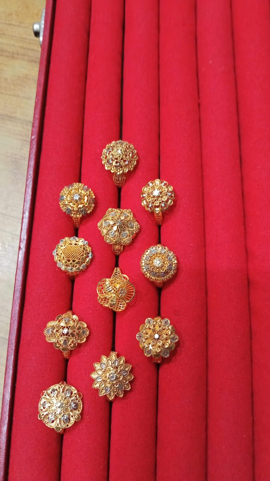 Sona Polish Gold-Plated RP Ring – Size 19 from Beejays Jewellery
