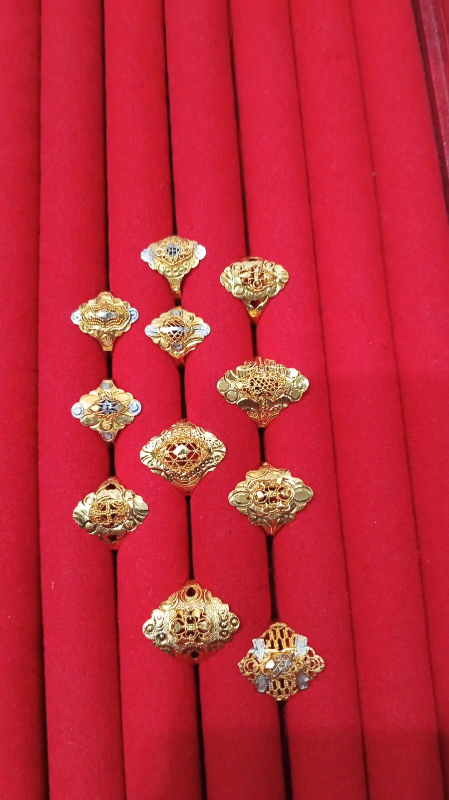 Sona Polish Gold-Plated RP Ring – Size 19 from Beejays Jewellery