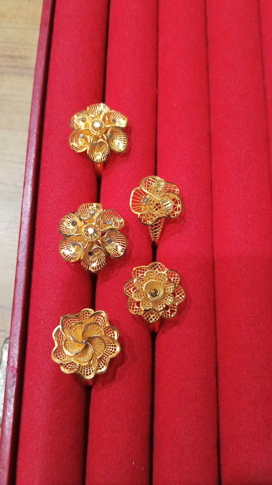 Sona Polish Gold-Plated RP Ring – Size 24 from Beejays Jewellery