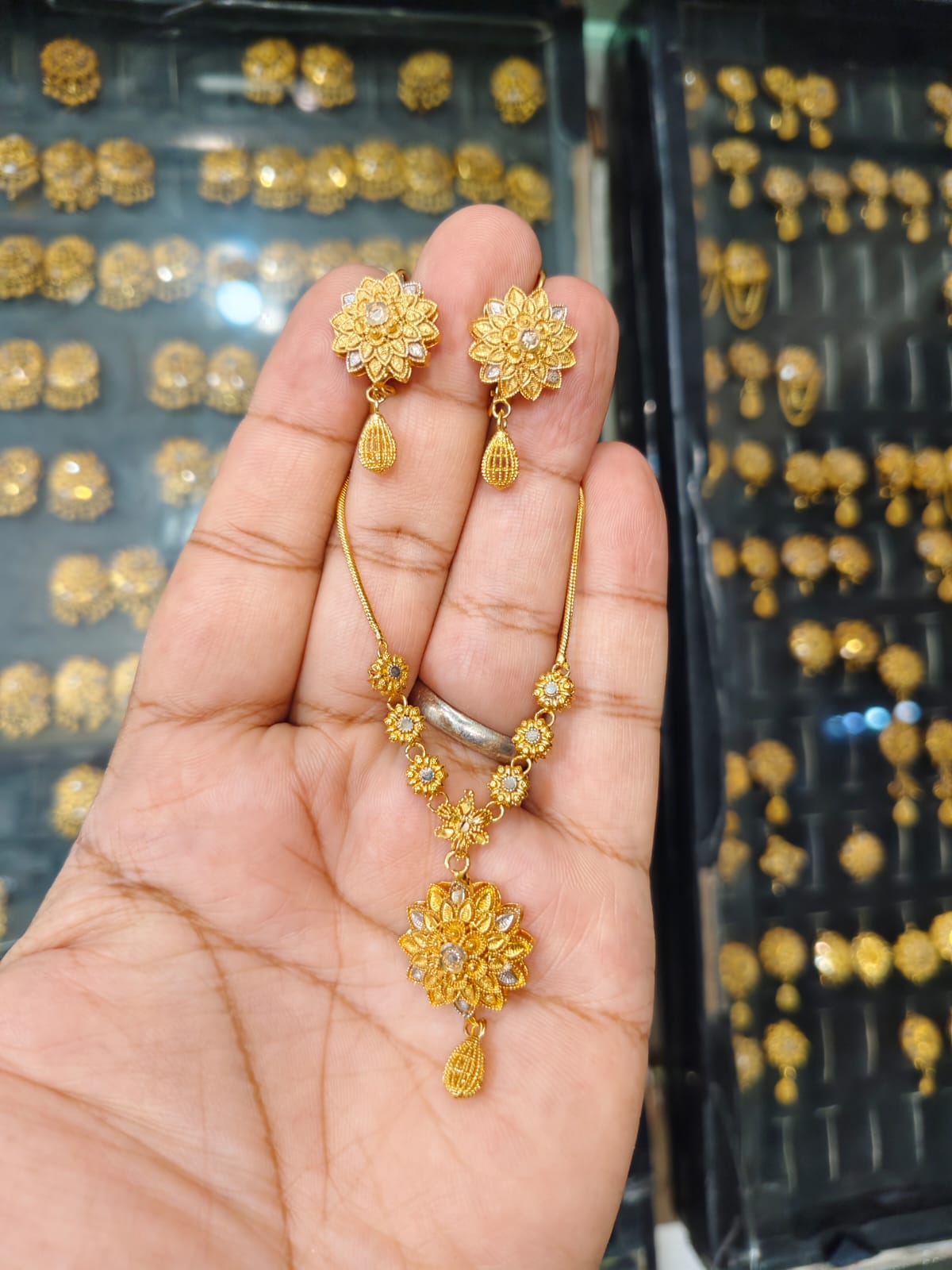 Gold plated mala set
