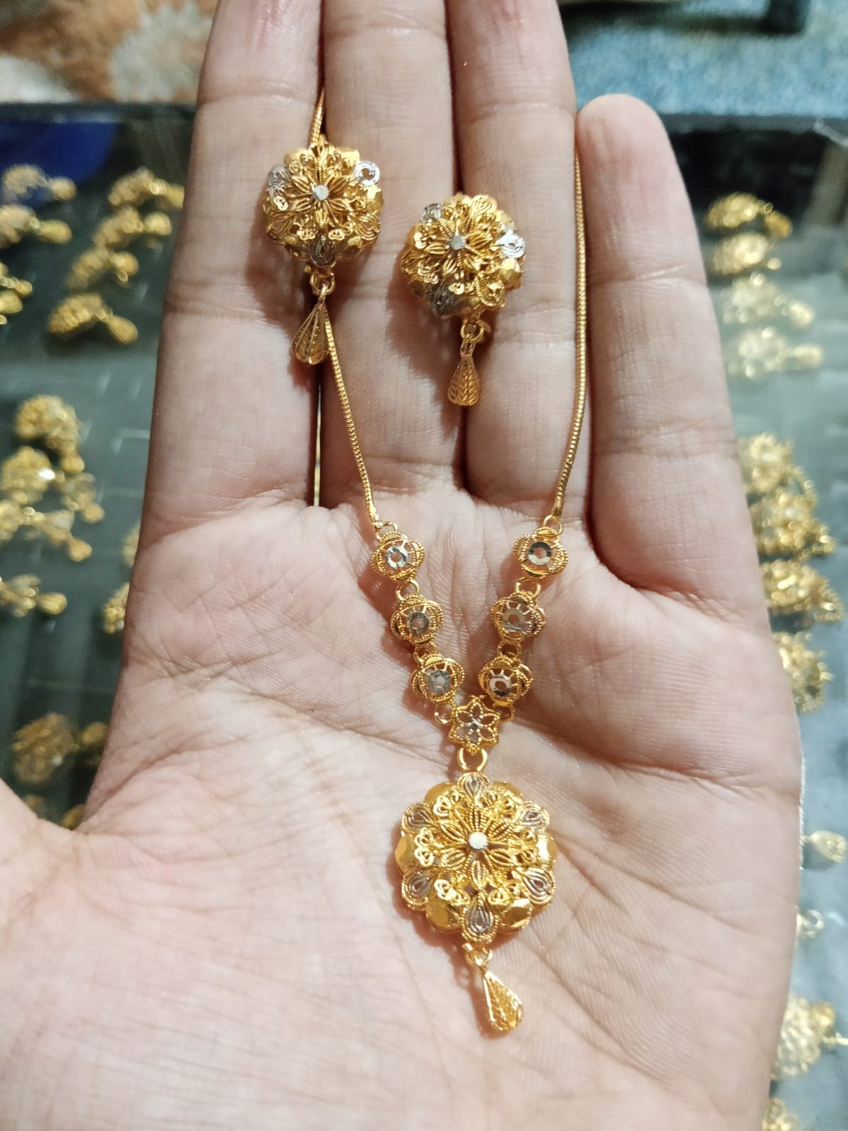 Gold plated mala set