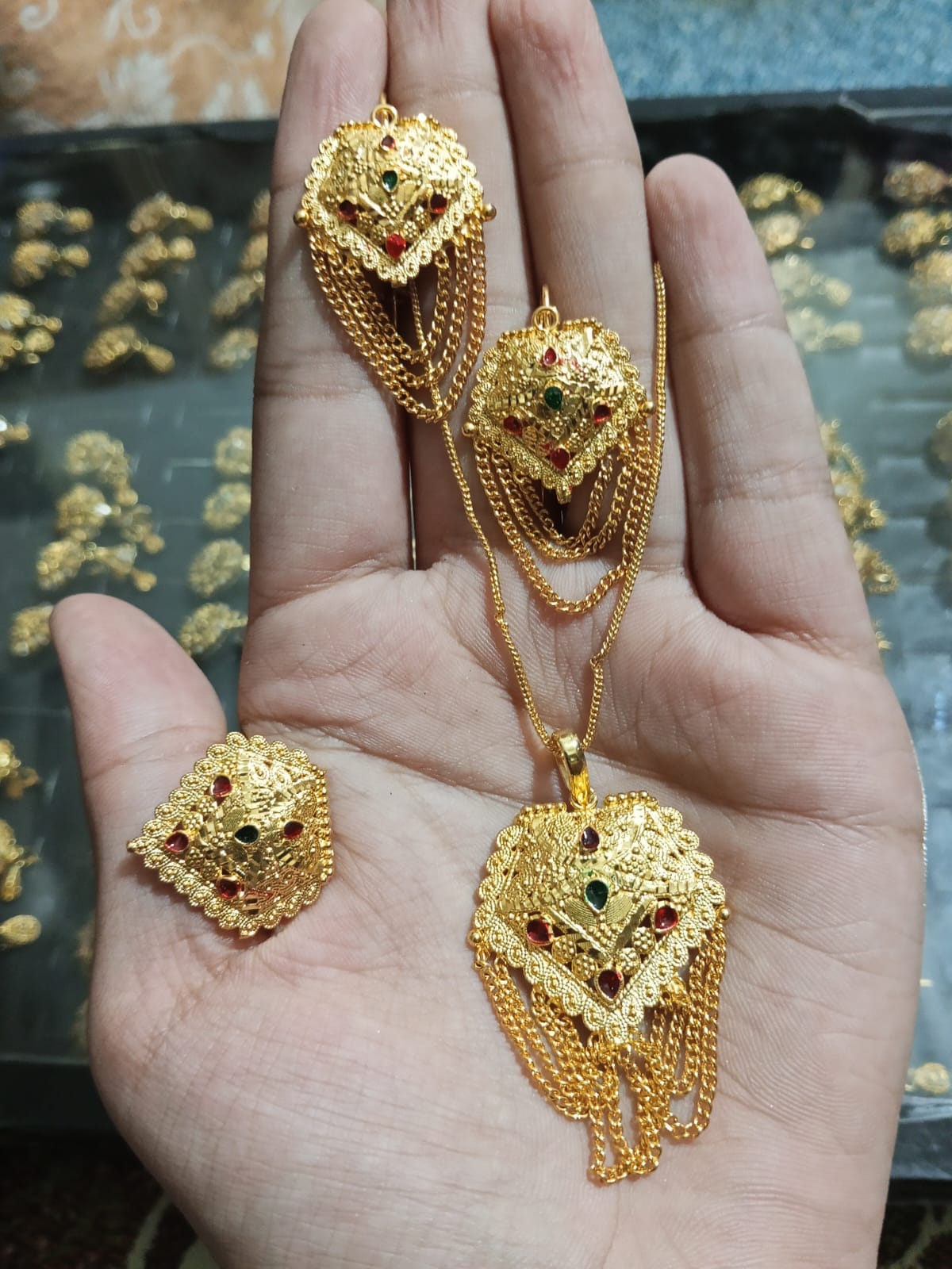 Gold plated mala set
