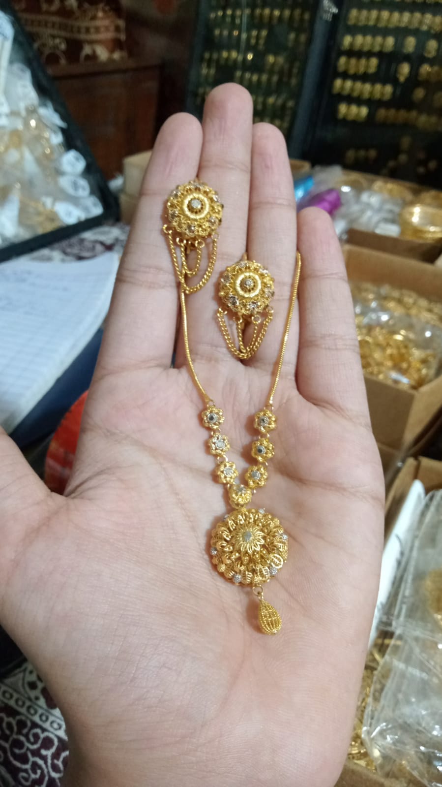 Gold plated mala set
