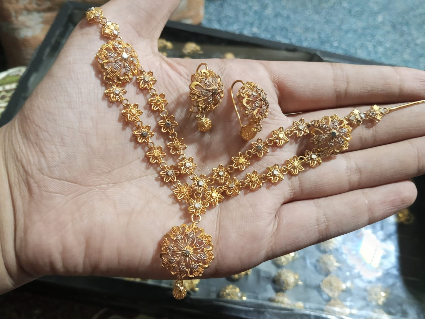 Gold plated mala set