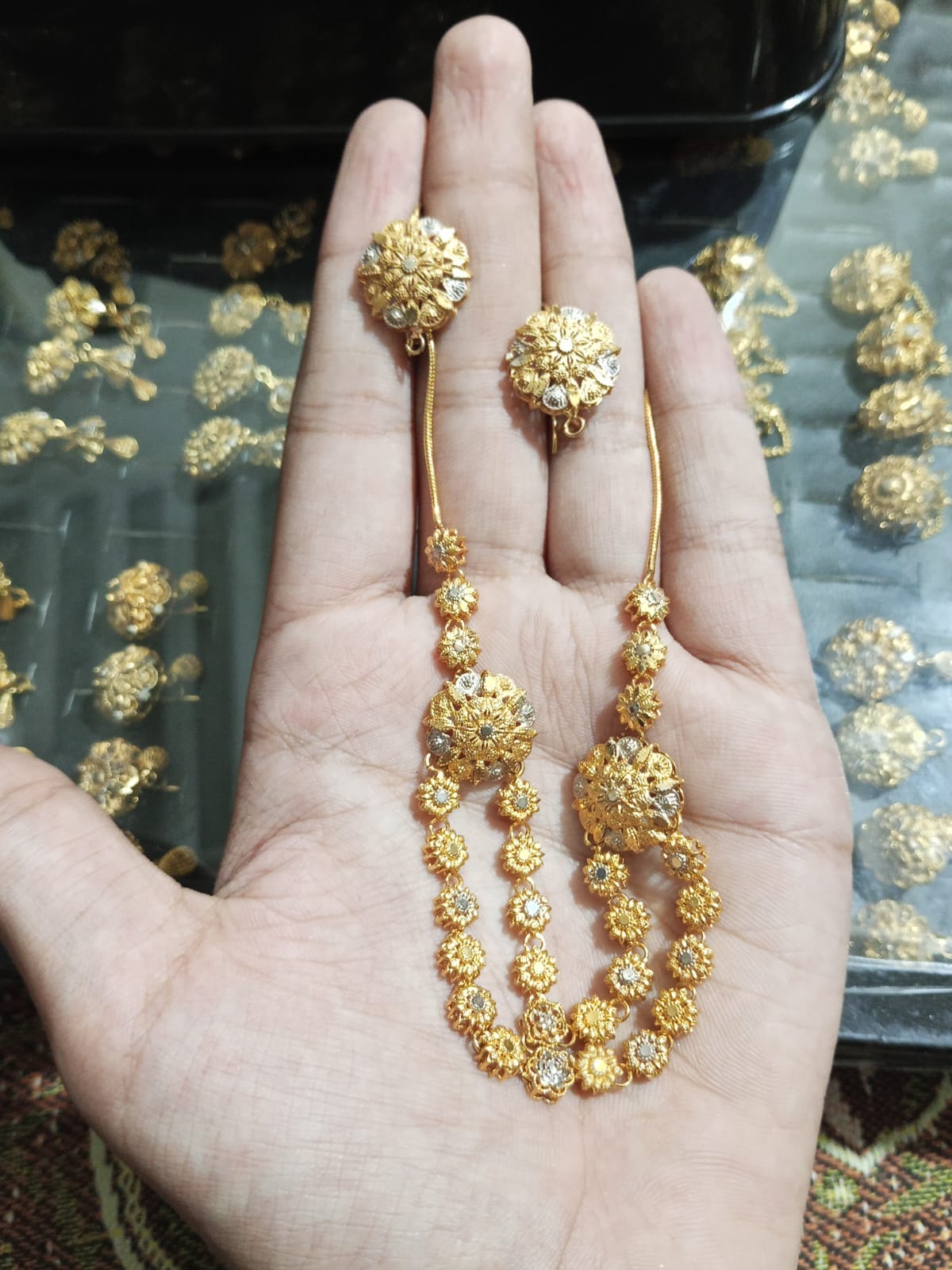 Gold plated mala set