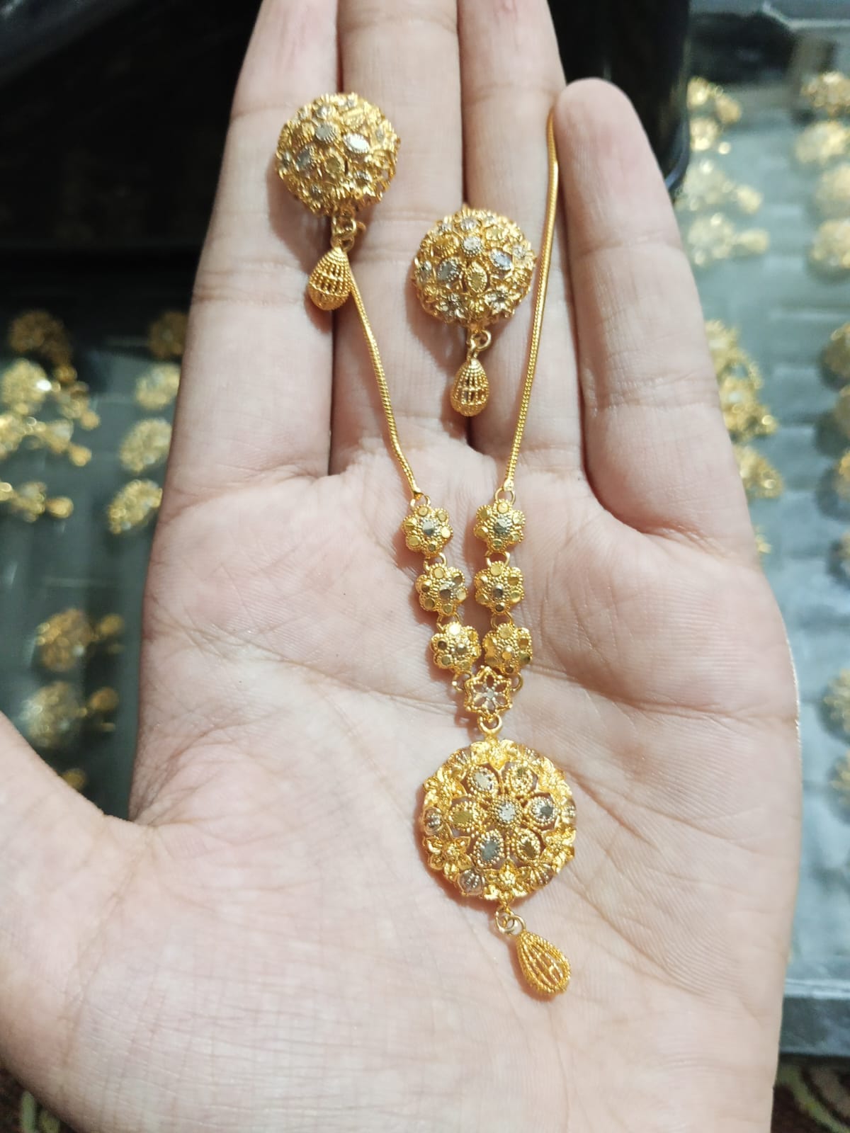 Gold plated mala set