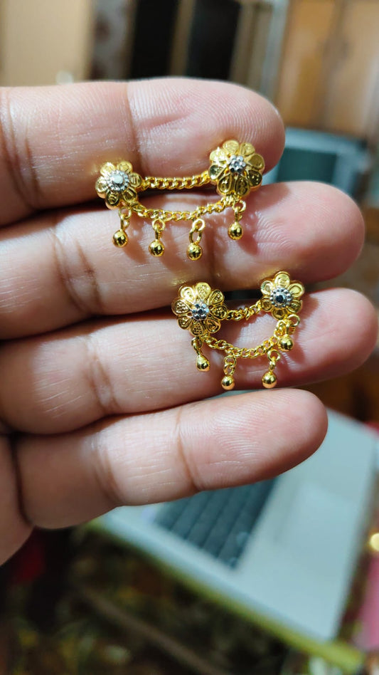 Gold-Plated 2-Step Tops from Beejays Jewellery