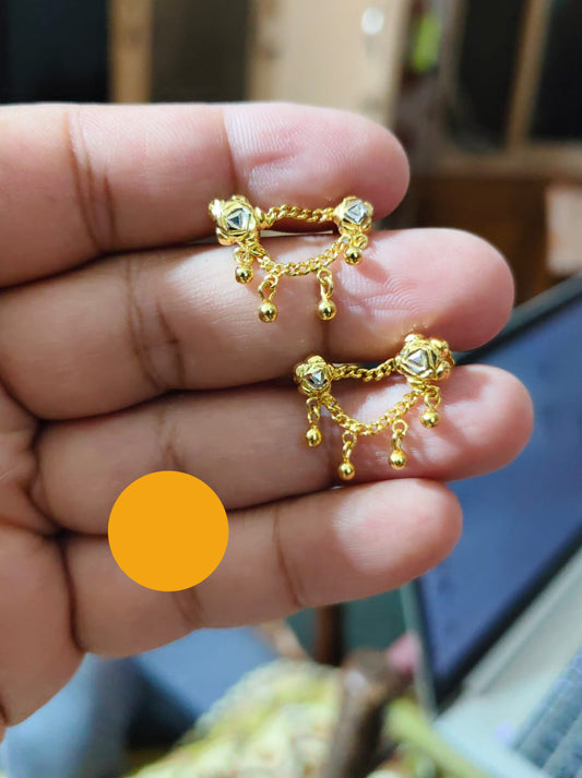 Gold-Plated 2-Step Tops from Beejays Jewellery