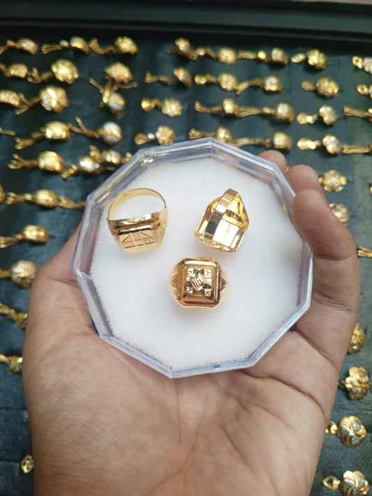 Men's Gold-Plated Rings from Beejays Jewellery