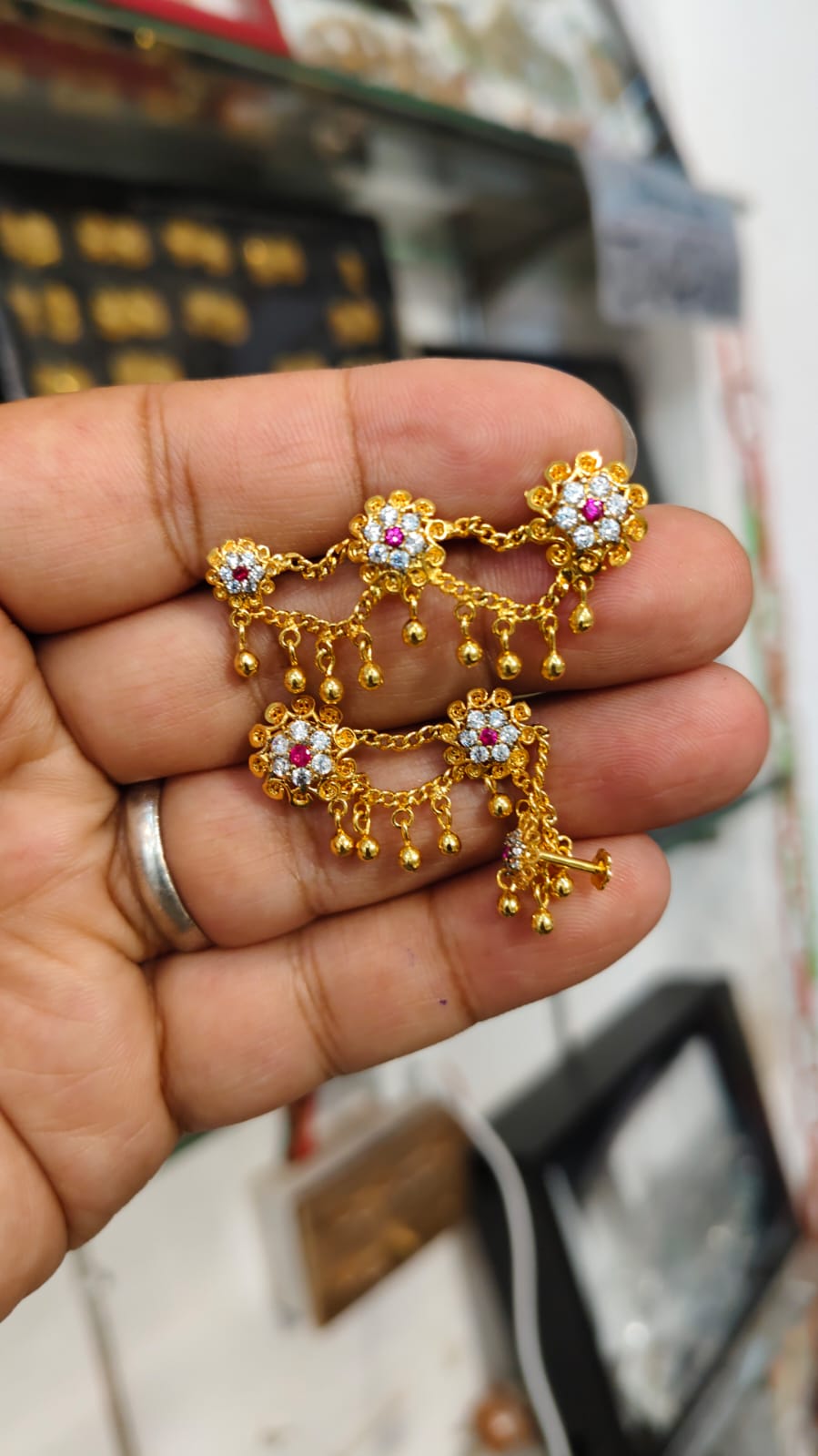 Three-Step Zircon & Ruby Tops from Beejays Jewellery