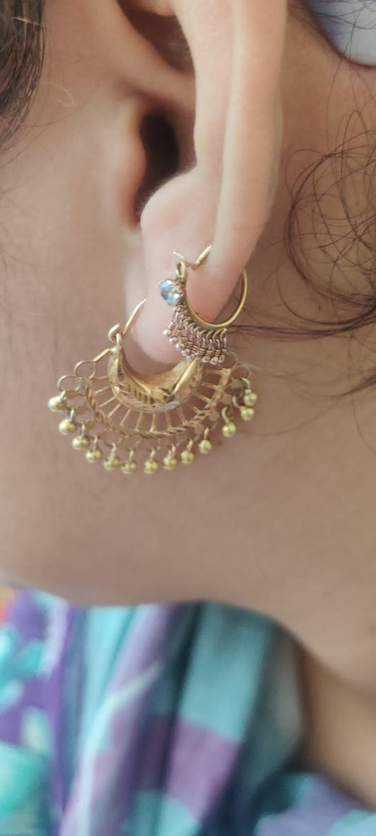 Gold-Plated Chand Bali Earrings from Beejays Jewellery