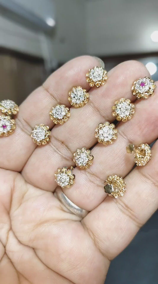 Single Tops with real zircon