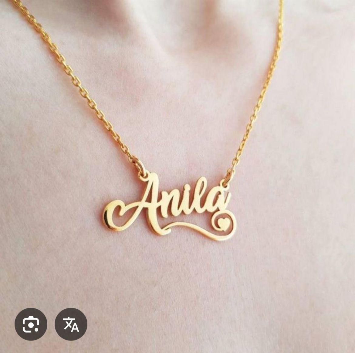Gold plated Customize Name Locket