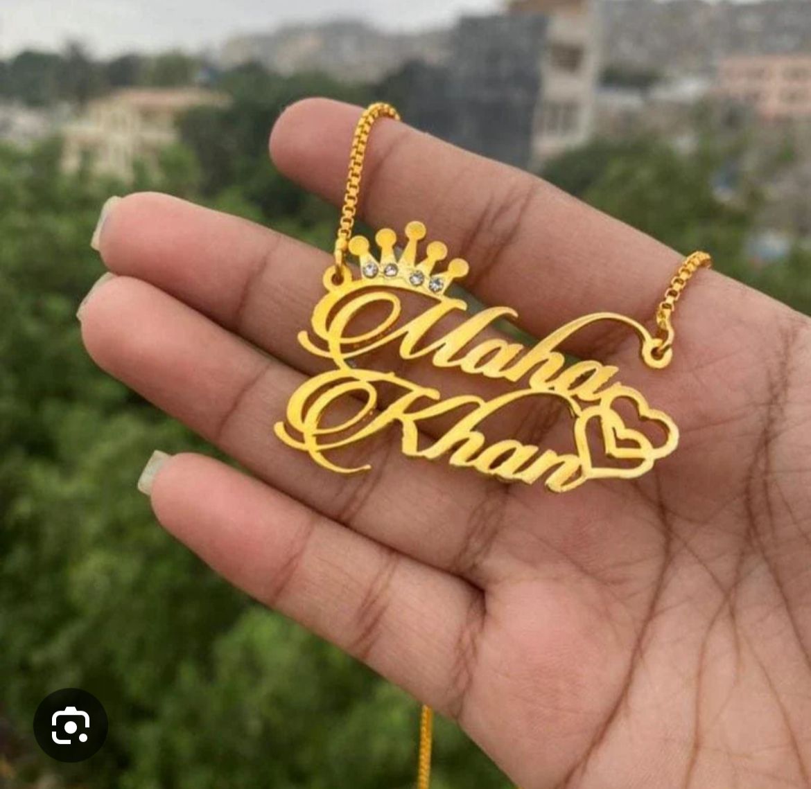 Gold plated Customize Name Locket
