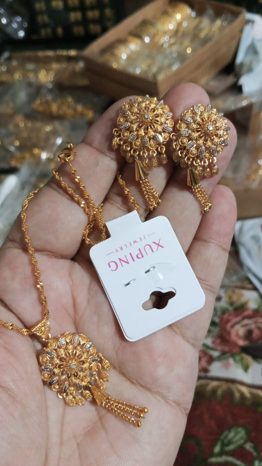 Gold Plated viral RP locket set